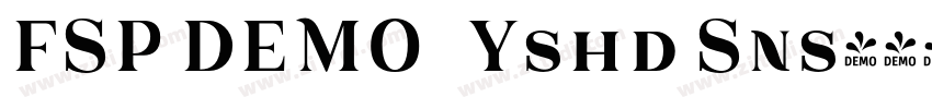 FSP DEMO   Yshd Sns字体转换